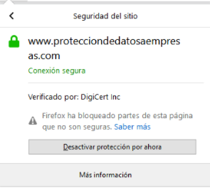 No completamente seguro firefox